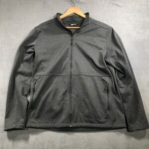 The North Face Windwall Jacket Mens Large Gray Full Zip Performance Outdoors